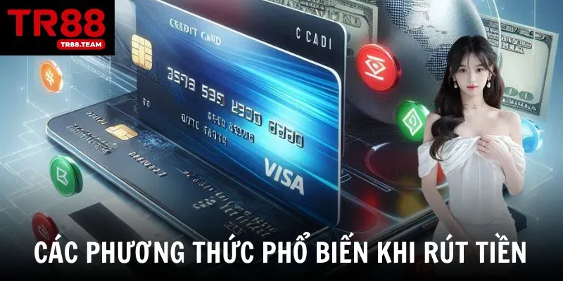 Các phương thức rút tiền TR88 đang được sử dụng phổ biến